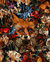 Картина за номерами Лисиця серед квітів 40х50 (Rainbow Art) GX35629