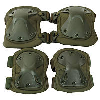 Комплект наколінники та налокітники тактичні Eagle KN-04 Green (3_00346) UK, код: 7595497