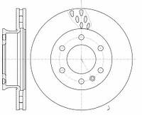 Тормозной диск передний вентилируемый