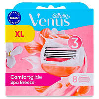 Сменные картриджи для бритья Gillette Venus comfortglide spa breeze 8 шт лезвия кассеты Б3972-5