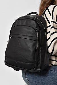 Жіночий рюкзак з екошкіри чорного кольору 173472P