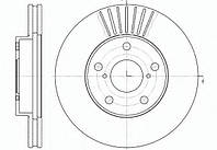Тормозной диск передний вентилируемый