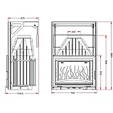 Камінна топка 700 Grande Vision REL з гільотиною, фото 2