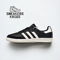 Женские кроссовки Adidas Samba Black White, Кроссовки Адидас Самба черные, Adidas Samba Classic 36