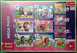 Пазли 10 в 1 (20, 35, 48 ел). У світі Габбі. Trefl