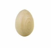 Деревянное пасхальное яйцо для декора, декупажа и росписи заготовка деревянная (высота 5.8 см)