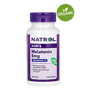 Natrol, Мелатонин, медленное высвобождение, 5 мг, 100 таблеток