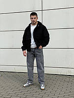 Джинсы багги мужские (серые варенки) стильные свободные модные молодежные штаны-трубы А6293-2010-L1