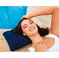 Надувная туристическая Подушка  для путешествий плавания отдыха сна спины 43х28 см
