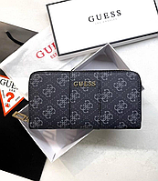 Жіночий брендовий гаманець Guess, жіночий гаманець на блискавці, стильний гаманець для жінок, дизайнерський гаманець