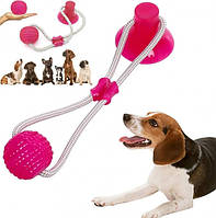 Игрушка на присоске для собак многофункциональная игрушка для собак Dog Toy мяч на присоске F-44