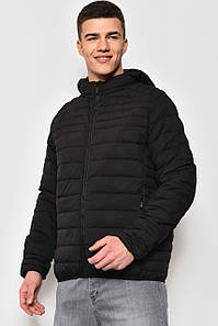 Куртка чоловiча демicезонна чорного кольору 173525P