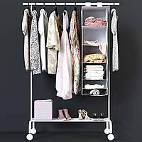 Вешалка для одежды напольная в спальню IKEA, Металлическая вешалка стойка, IOL