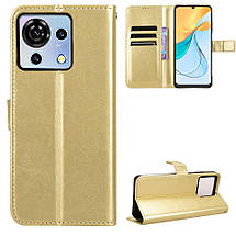 Чохол книжка Book case для ZTE Blade V50 Vita золотистий, фото 3