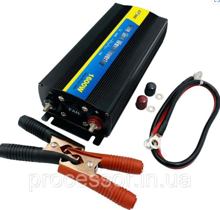 Перетворювач струму Globus 3200 Вт інвертор з прямою чистою синусоїдою для котла з РК-дисплеєм, фото 1