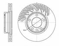 Тормозной диск передний вентилируемый, арт.: 6773.10, Пр-во: Road house