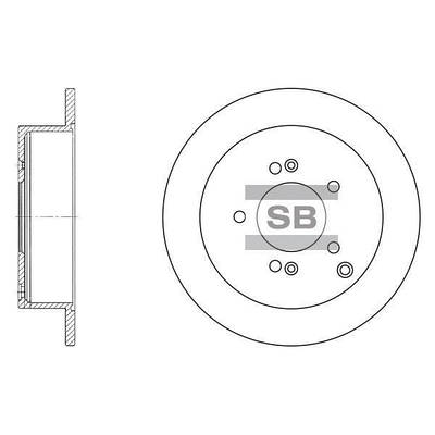 Диск тормозной задний sd2042 sangsin - купить недорого на Prom.ua: цены ...