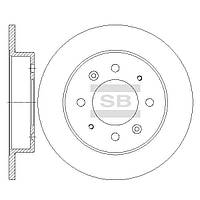 Тормозной диск задний невентилируемый, арт.: SD2041, Пр-во: Sangsin