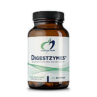 Designs for Health Digestzymes / Пищеварительные ферменты с бетаином HCl 90 капсул