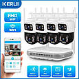 Wi-Fi комплект відеоспостереження Kerui N28-B-KIT 3 камери 6MP. iCSee/XMeye, фото 2