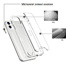 Чохол SPACE для iPhone 15 Pro Прозорий (закрита камера), фото 3