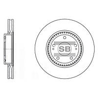 Тормозной диск передний вентилируемый, арт.: SD1005, Пр-во: Sangsin