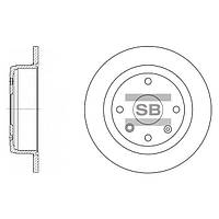 Тормозной диск задний невентилируемый, арт.: SD3033, Пр-во: Sangsin