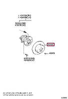 Диск тормозной, арт.: 42431-0T010, Пр-во: Toyota