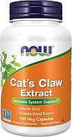 NOW Foods, экстракт кошачьего когтя (Cat's Claw), 120 вегетарианских капсул