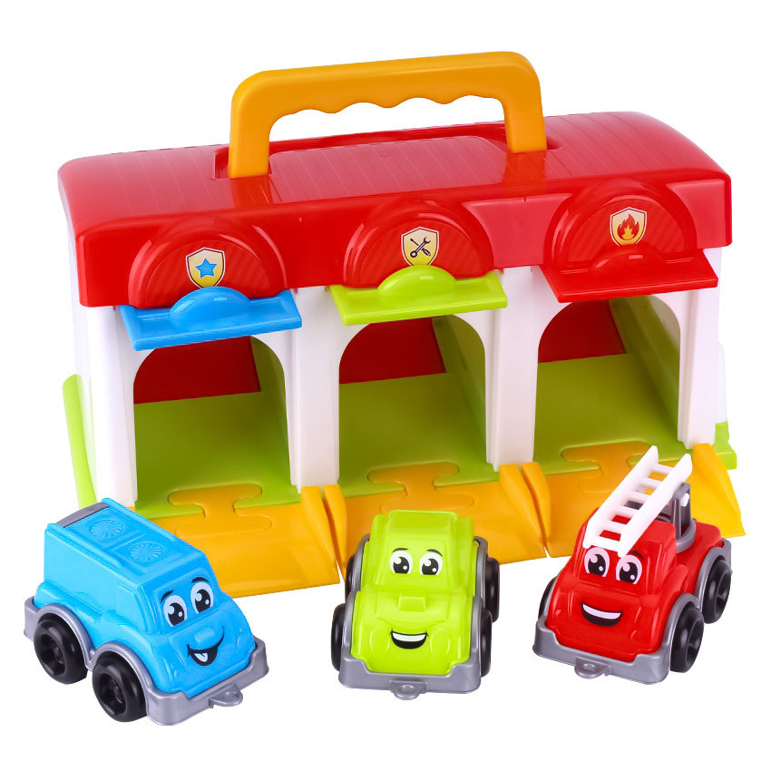 Дитячий іграшковий набір Гараж з машинками Технок паркінг