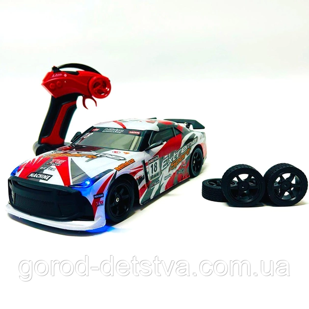 Nissan GT-R 4WD Drift Machine з додатковими колесами Nissan для дрейфу 28 см, фото 1