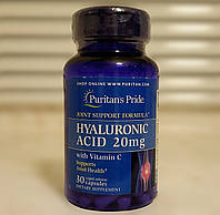 Гиалуроновая кислота Puritan's Pride Hyaluronic Acid 20 mg 30 капсул гиалурон гиалуронка