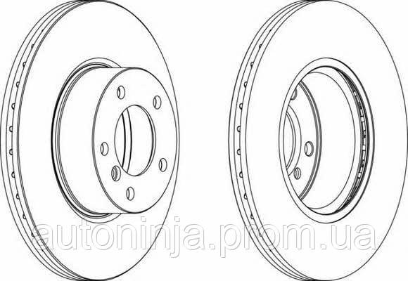 Гальмівний диск передній вентильований