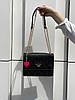 Жіноча сумка Guess Mini Bag Black (Чорна) Сумка Міні Гесс екошкіра 1 відділення на металевому ланцюжку, фото 8