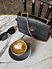 Жіноча сумка Guess Mini Bag Black (Чорна) Сумка Міні Гесс екошкіра 1 відділення на металевому ланцюжку, фото 4