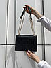 Жіноча сумка Guess Mini Bag Black (Чорна) Сумка Міні Гесс екошкіра 1 відділення на металевому ланцюжку, фото 9
