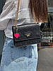 Жіноча сумка Guess Mini Bag Black (Чорна) Сумка Міні Гесс екошкіра 1 відділення на металевому ланцюжку, фото 10