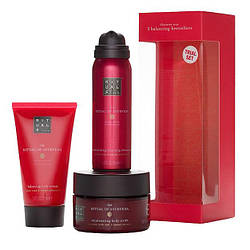 Подарунковий набір Rituals The Ritual of Ayurveda Trial Set (піна50мл + крем70мл+ скраб125г)