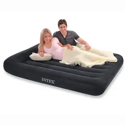 Надувний матрац для сну двоспальний Intex з підголівником 152 х 203 х 25 см Матрац ліжко-двомісне