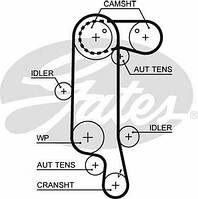 Ремень ГРМ, арт.: 5565XS, Пр-во: Gates
