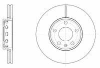 Тормозной диск передний вентилируемый