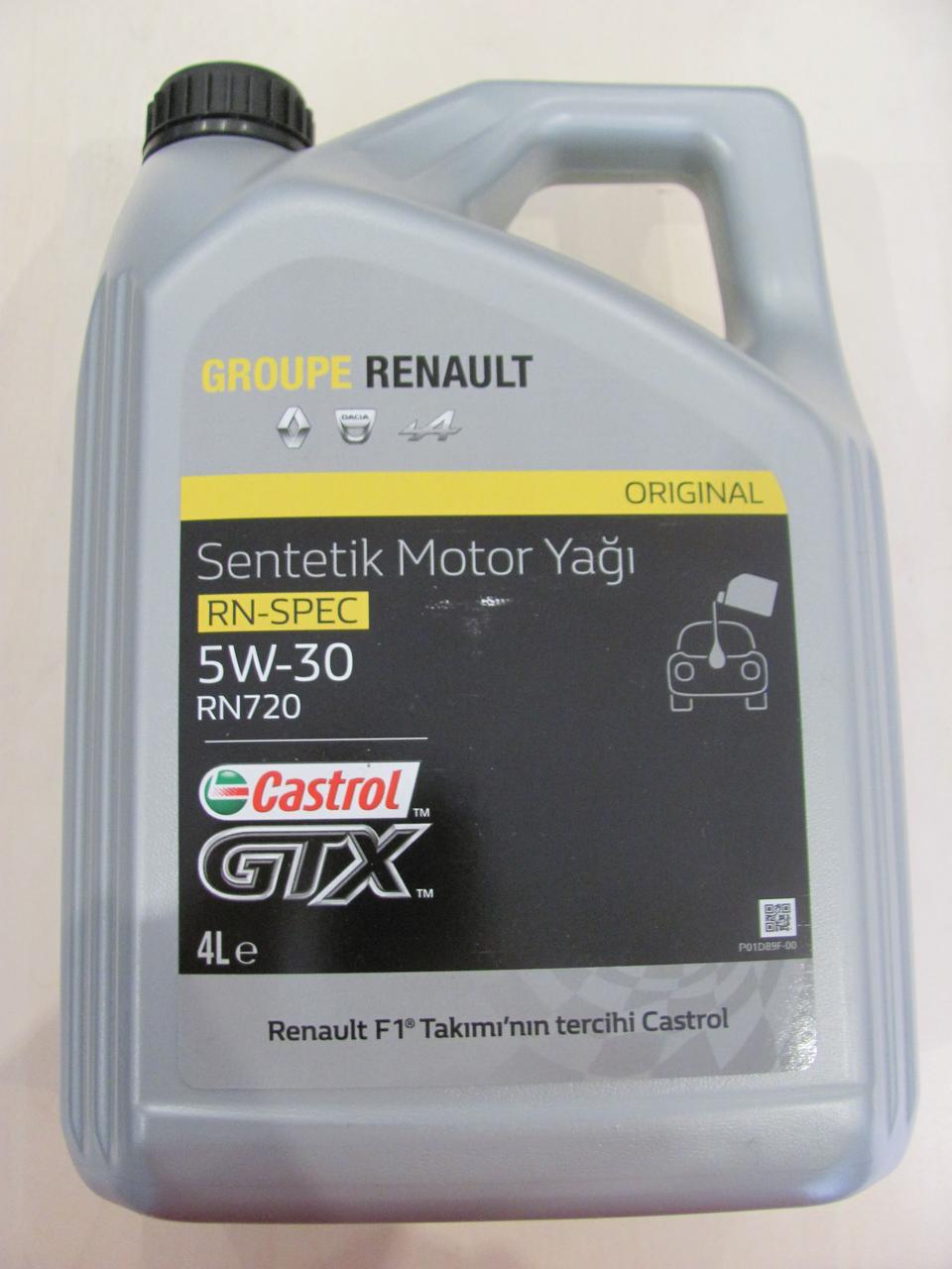 Олива моторна RENAULT 5W-30 (RN 0720) 4L 7711943761