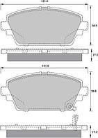 Тормозные колодки дисковые, комплект, арт.: BD S394, Пр-во: StarLine