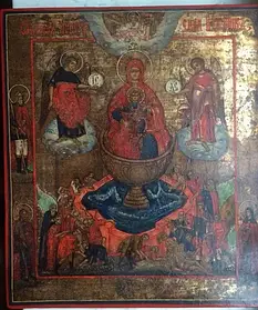 Ікона Богородиці Живоносне Джерело 19 століття