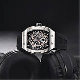 Кварцовий водонепроникний (50м) годинник Pagani Design PD-YS012 Silver-Black, фото 4
