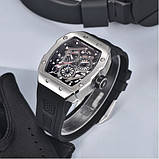 Кварцовий водонепроникний (50м) годинник Pagani Design PD-YS012 Silver-Black, фото 2