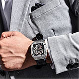 Кварцовий водонепроникний (50м) годинник Pagani Design PD-YS012 Silver-Black, фото 3