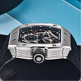 Кварцовий водонепроникний (50м) годинник Pagani Design PD-YS012 Silver-Black, фото 5