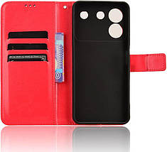 Чохол книжка Book case для ZTE Blade A54 червоний, фото 4