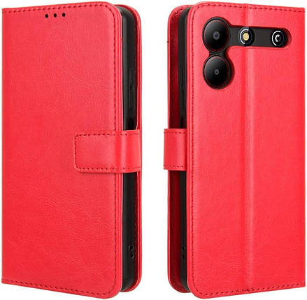 Чохол книжка Book case для ZTE Blade A54 червоний, фото 1
